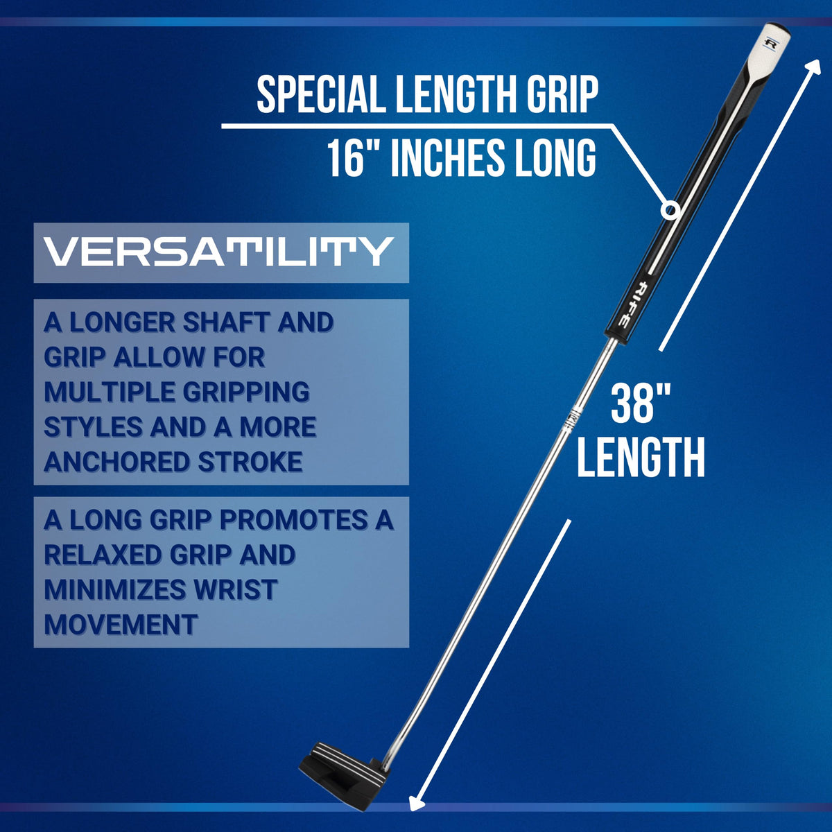 Extra Long 38 Inches Putter with Headcover X867744