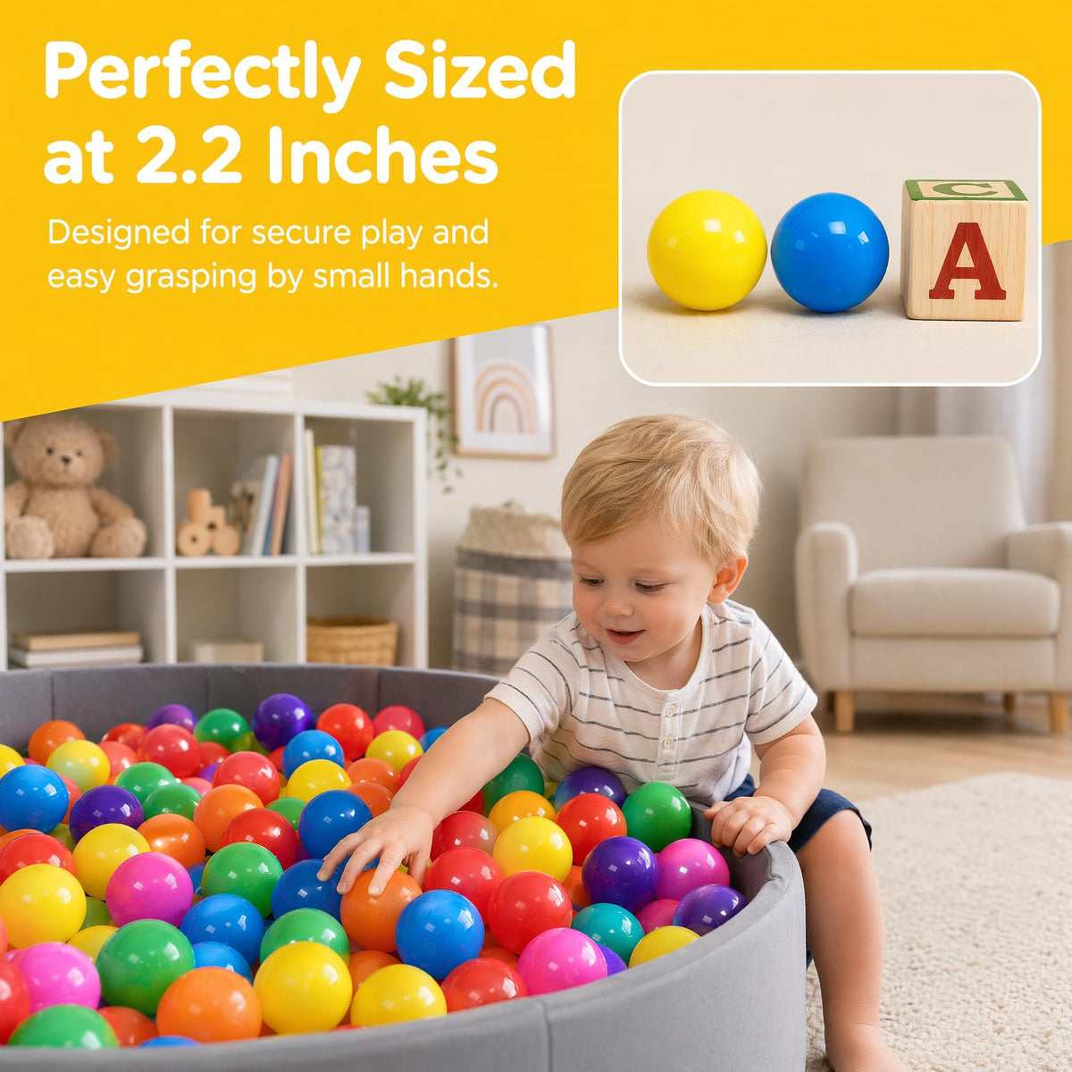 2.2" Phthalate Free Bpa Free Plastic Ball Pits Balls L7584