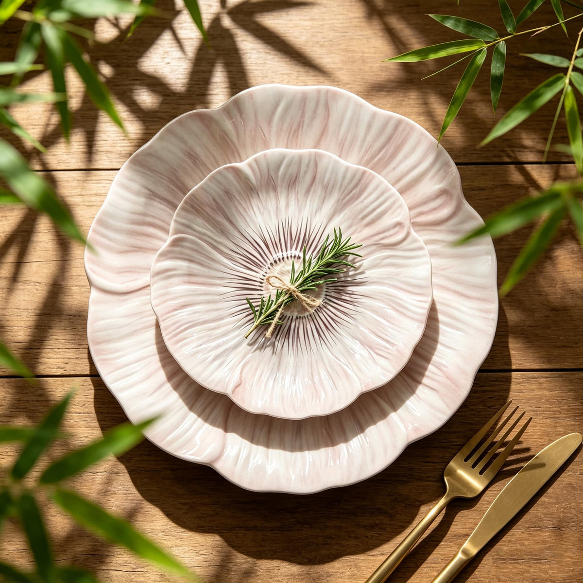 Ceramic Dinnerware Set of 12, Plates and Bowls Set for 4 A4176