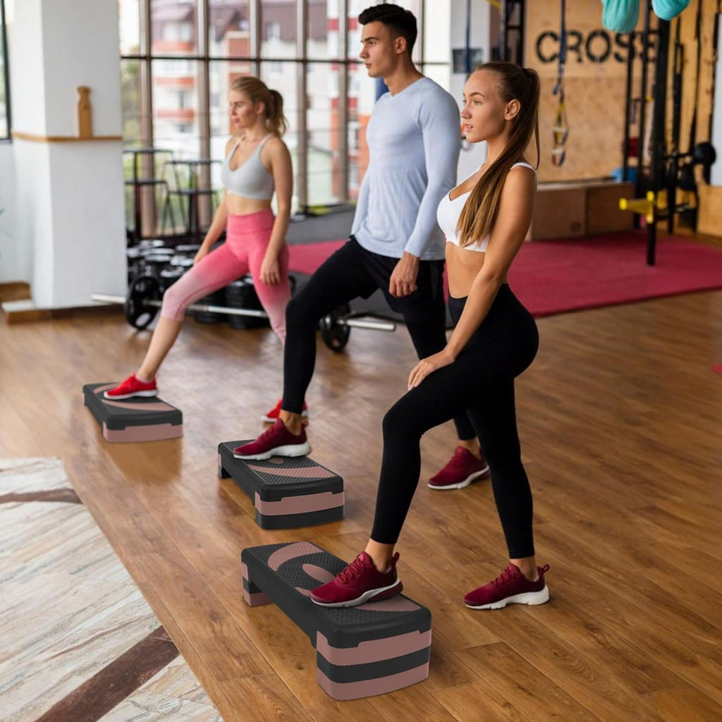 31" Adjustable Step Aerobic Platform with 4 Stackable Risers J522