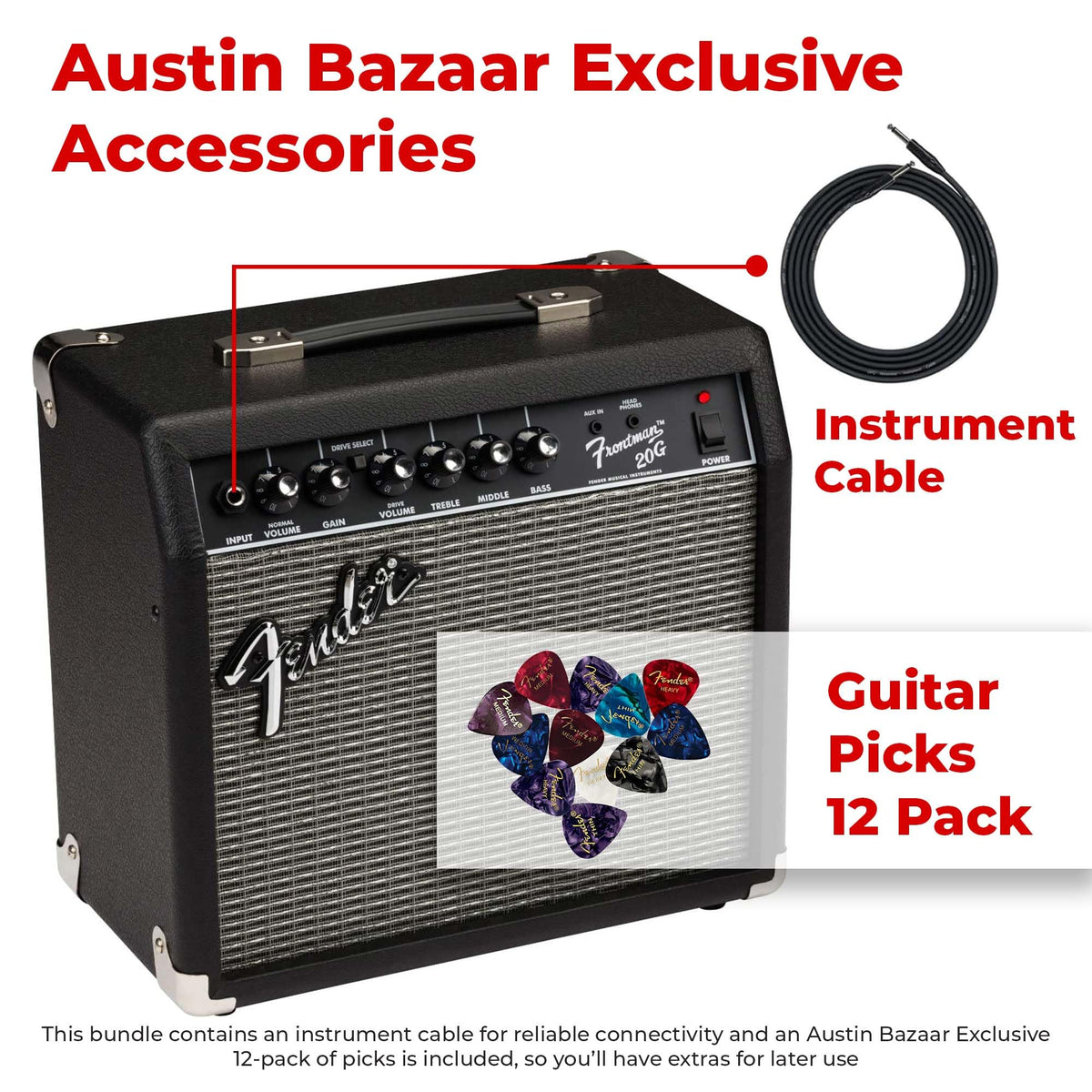 Black Guitar Combo Amplifier with Cable C489