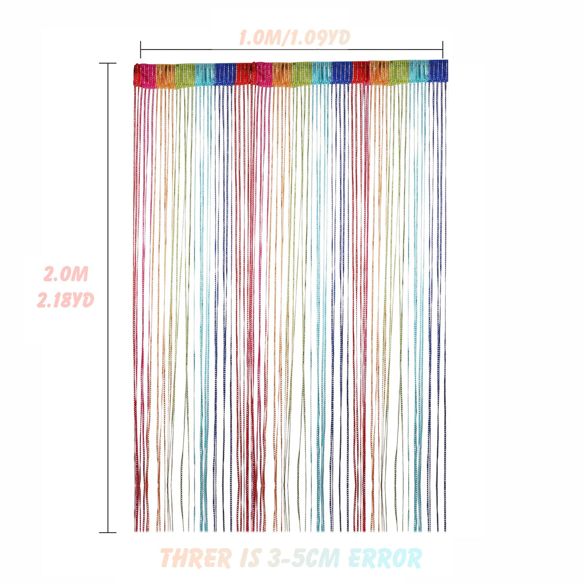 String Curtain Fringe Room Divider J50470