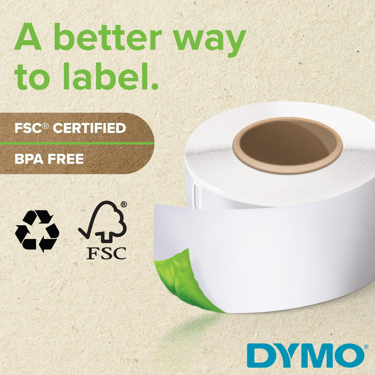 Large Shipping Labels for LabelWriter Printers, 6 Rolls of 300 R1994