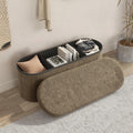 Oval Storage Ottoman B266