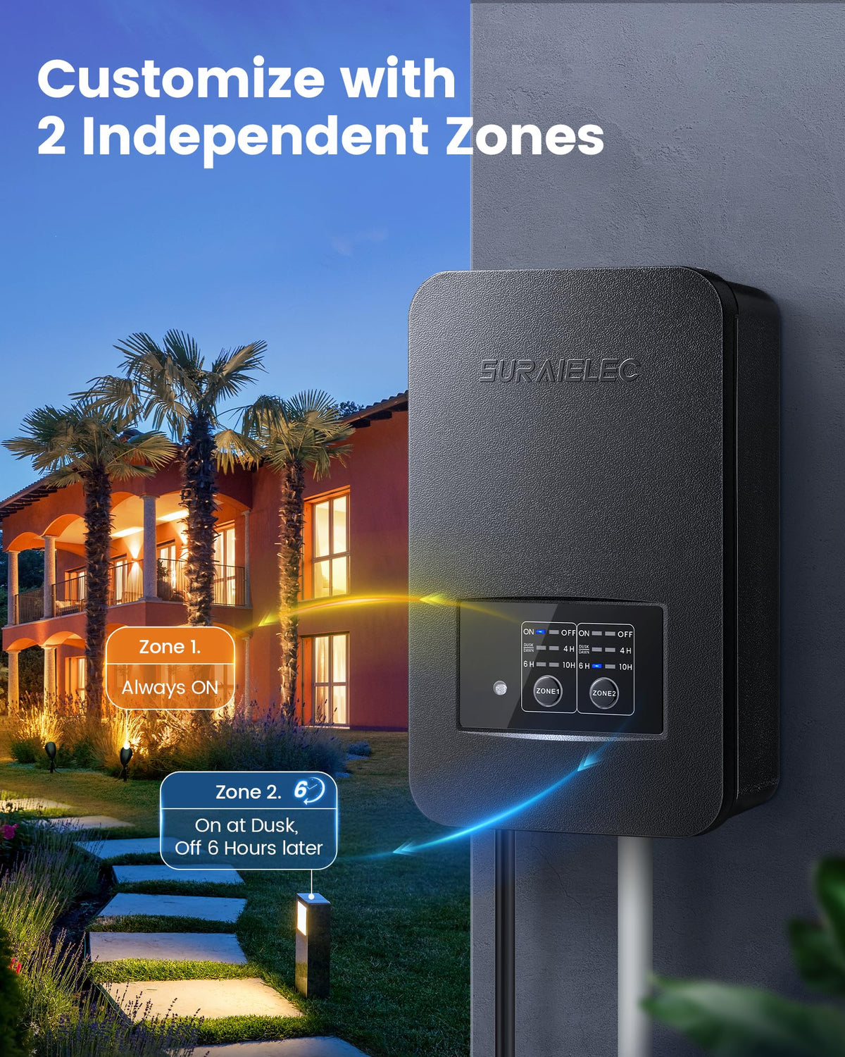 200W Low Voltage Landscape Transformer M554